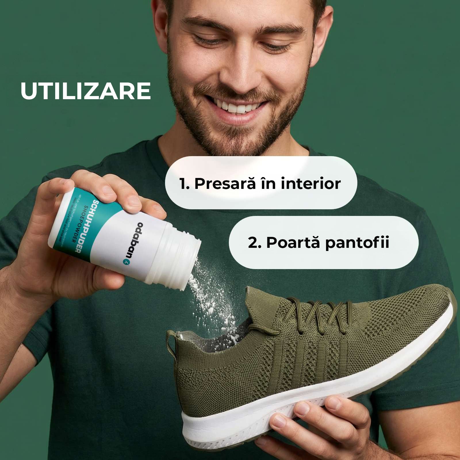 Odaban Pudră pentru Picioare și Pantofi