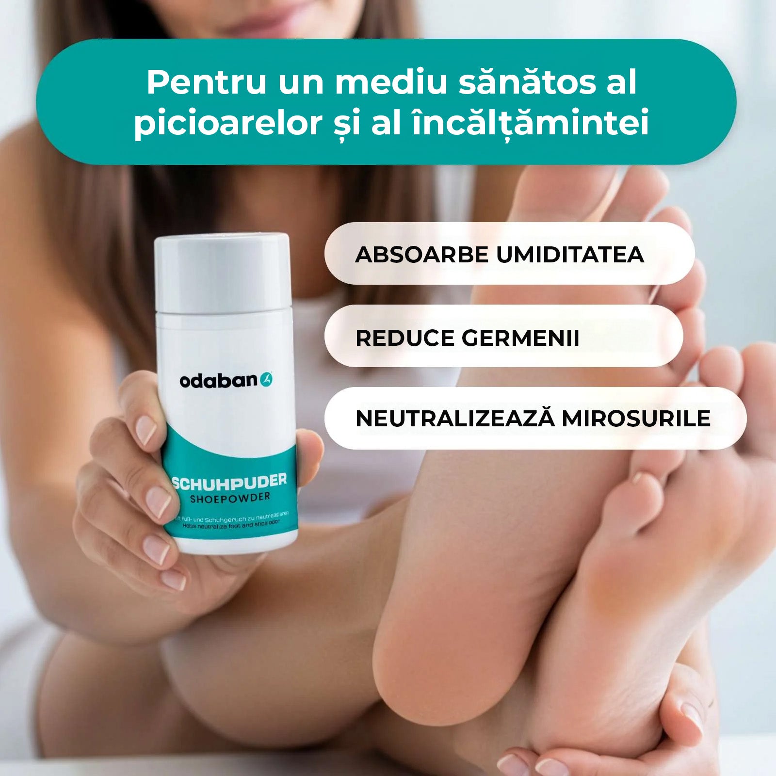 Odaban Pudră pentru Picioare și Pantofi