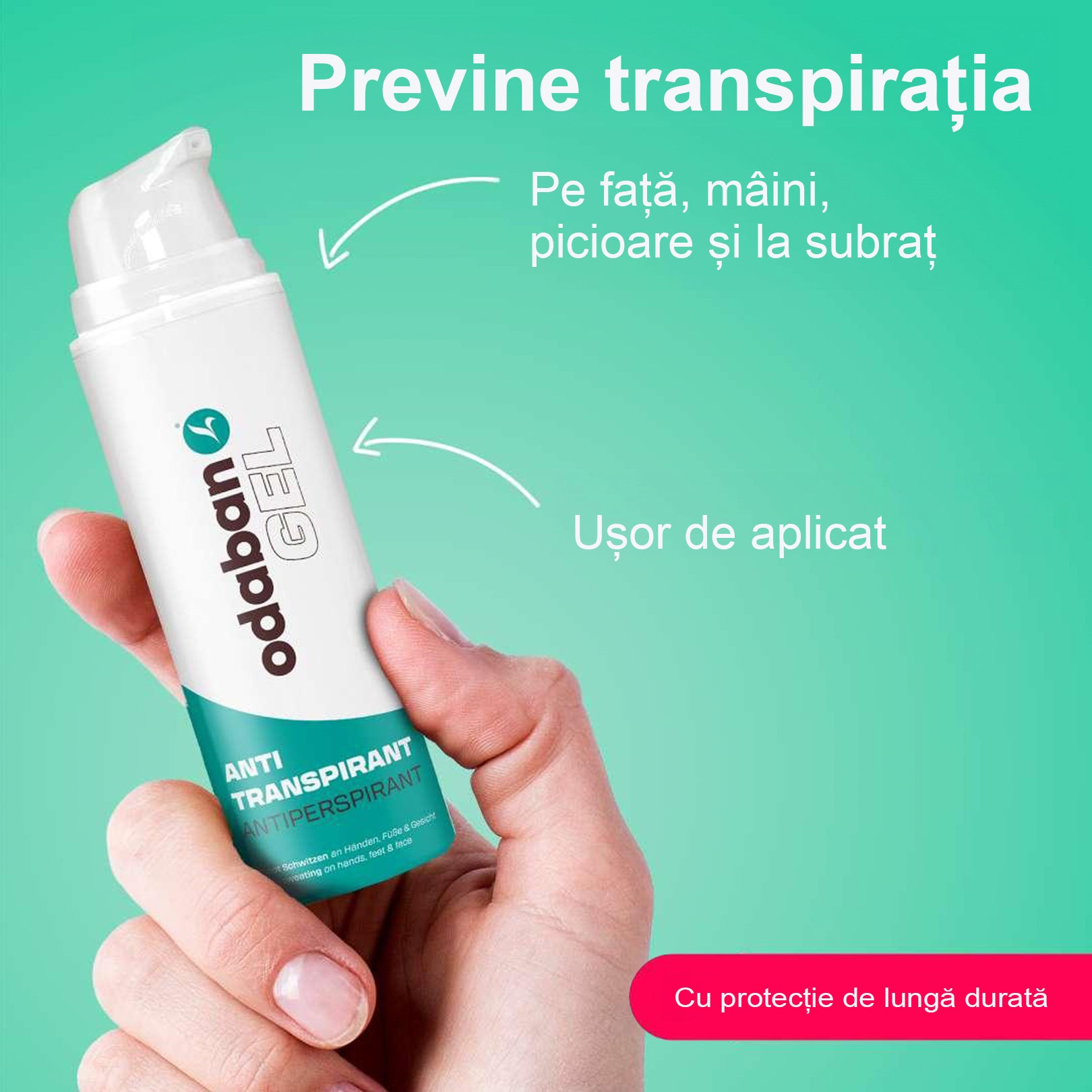 odaban® Set Spray + Gel Antiperspirant