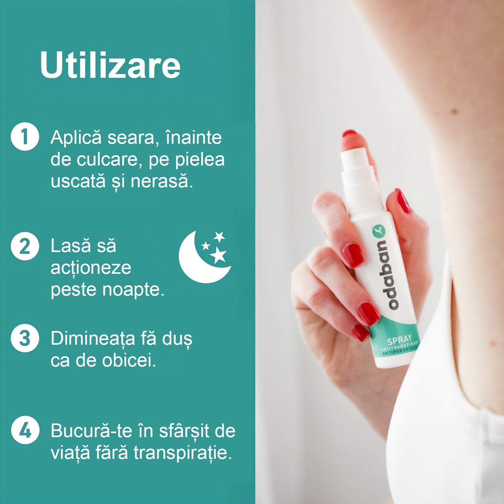 odaban® Set Spray + Gel Antiperspirant